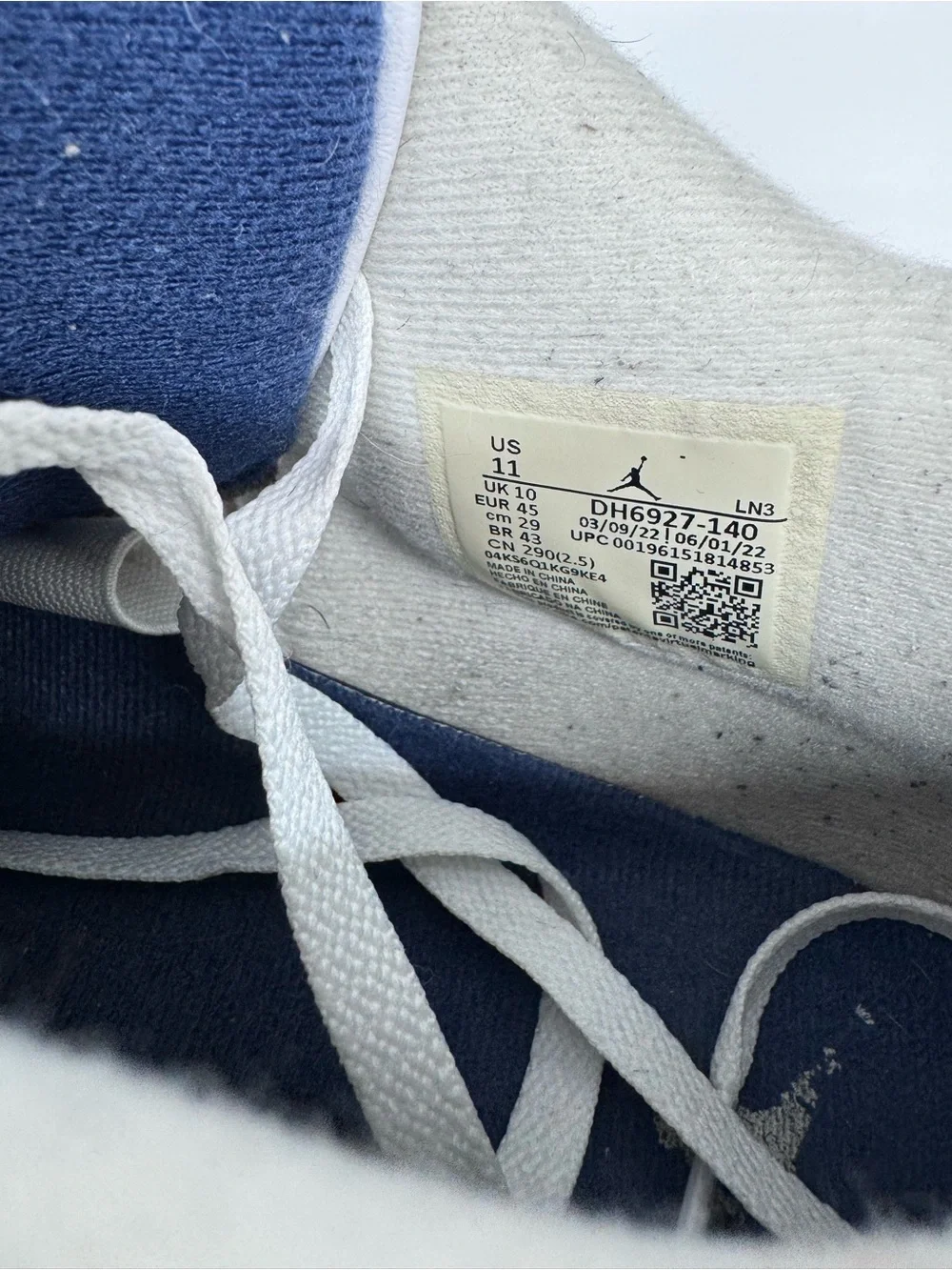 Men’s Air Jordan 4 Retro White Midnight Navy